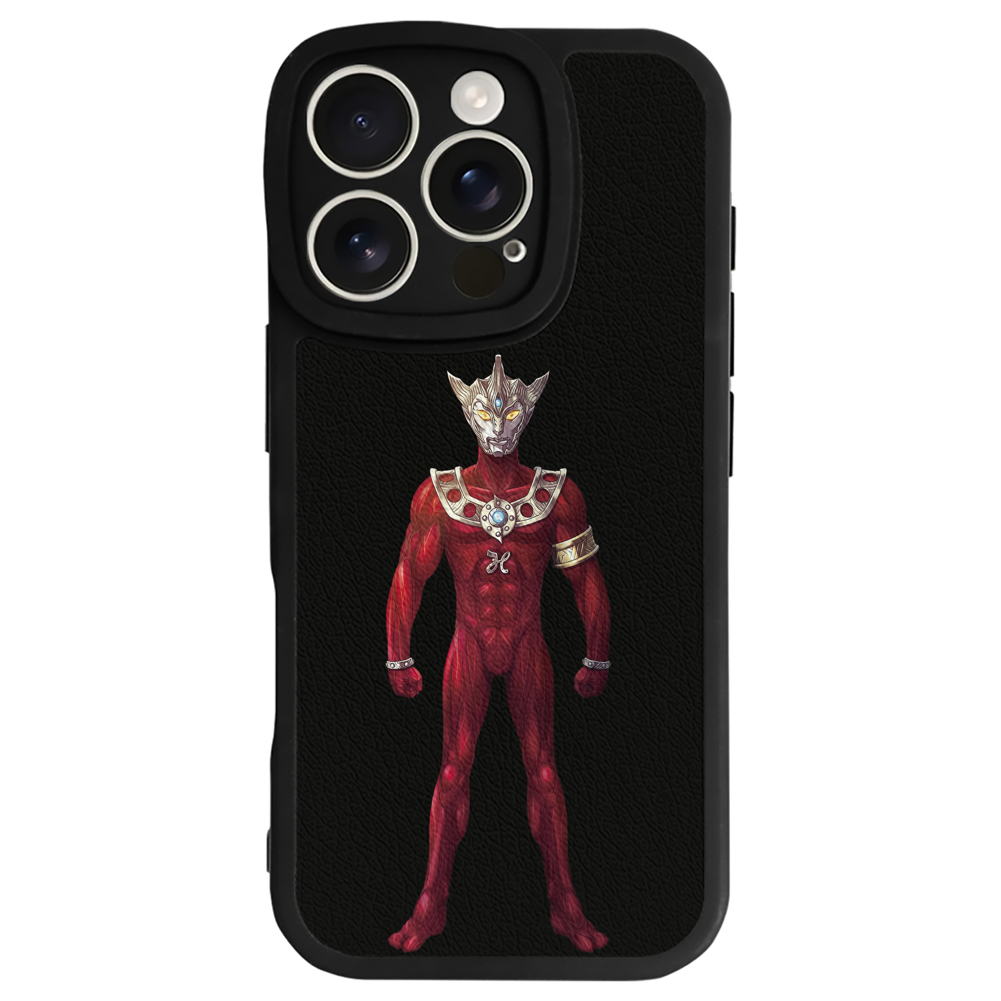 （画像用） ウルトラマン Ultraman 【iPhone 16シリーズ対応】シリコンスマホケース（レザー調） 材質：シリコン